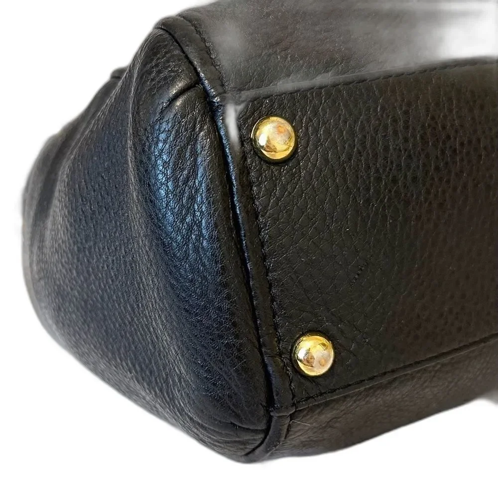 Michael Kors Weston Pebble Leather Foldover Satchel